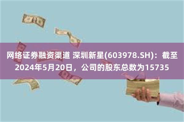 网络证劵融资渠道 深圳新星(603978.SH)：截至2024年5月20日，公司的股东总数为15735