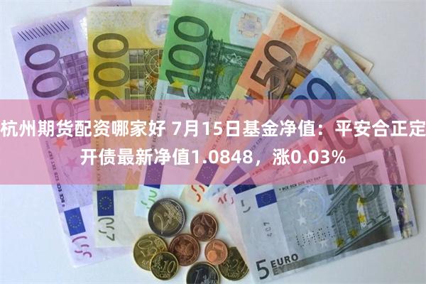 杭州期货配资哪家好 7月15日基金净值：平安合正定开债最新净值1.0848，涨0.03%