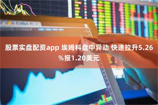 股票实盘配资app 埃姆科盘中异动 快速拉升5.26%报1.20美元