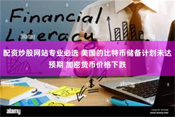 配资炒股网站专业必选 美国的比特币储备计划未达预期 加密货币价格下跌